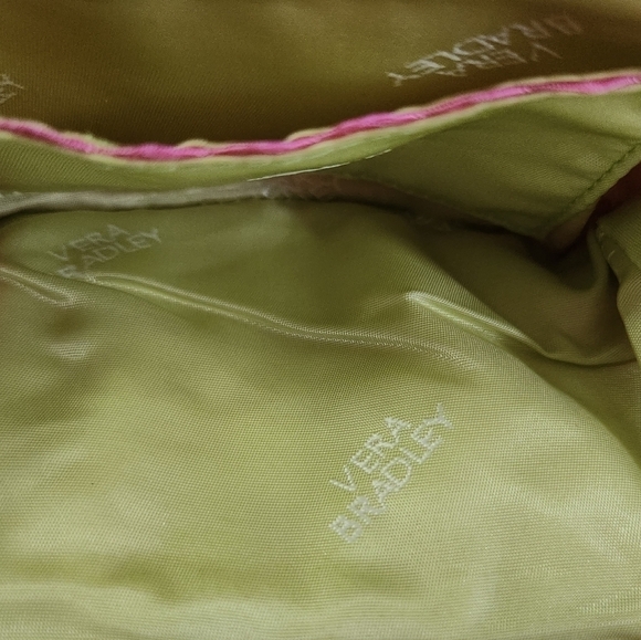 Vera Bradley Limited Edition Pink White Gingham Silk Collection Clutch Wristlet - Picture 11 of 14